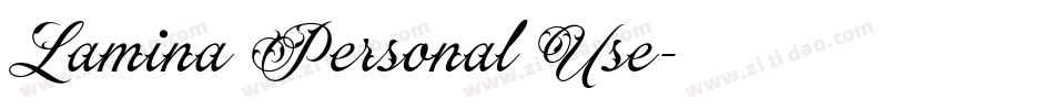 Lamina Personal Use字体转换